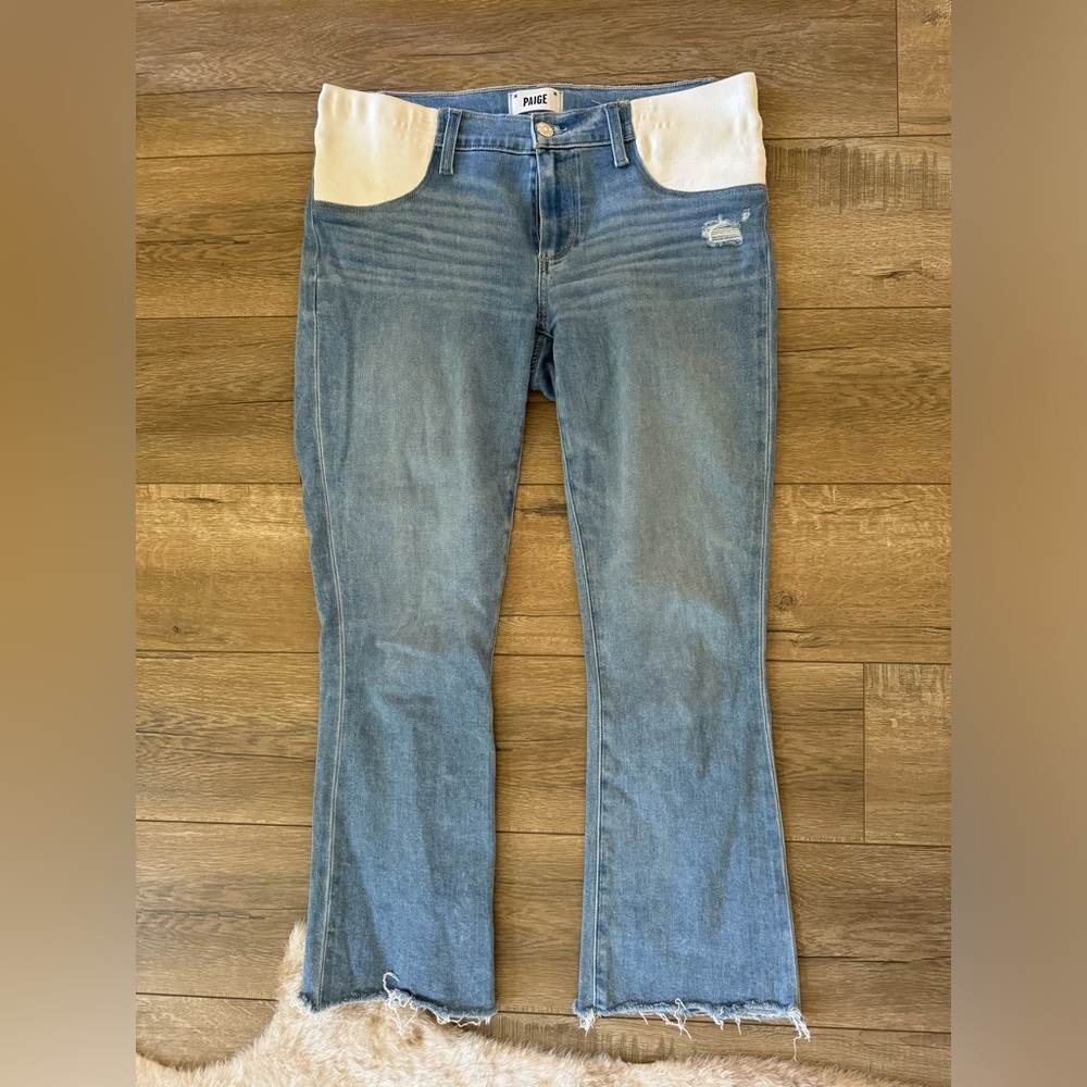 PAIGE MATERNITY CROP FLARE